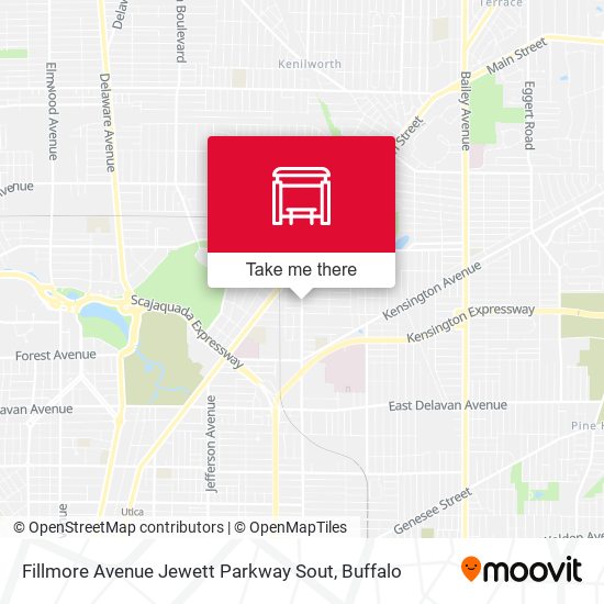 Mapa de Fillmore Avenue Jewett Parkway Sout
