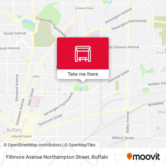 Fillmore Avenue Northampton Street map
