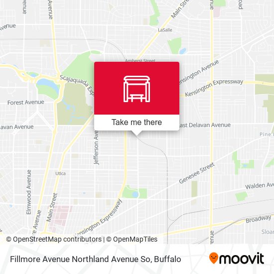Mapa de Fillmore Avenue Northland Avenue So