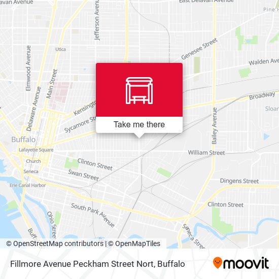 Fillmore Avenue Peckham Street Nort map
