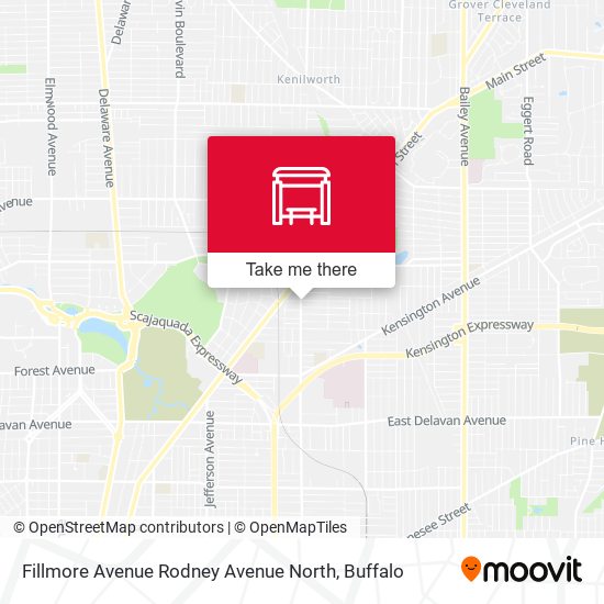 Mapa de Fillmore Avenue Rodney Avenue North