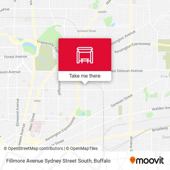 Fillmore Avenue Sydney Street South map