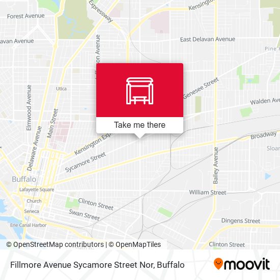 Mapa de Fillmore Avenue Sycamore Street Nor