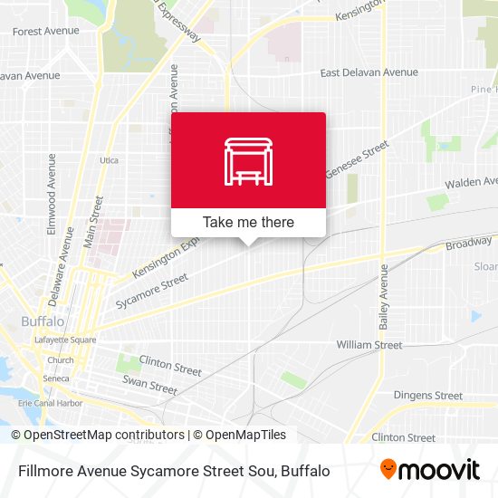 Fillmore Avenue Sycamore Street Sou map