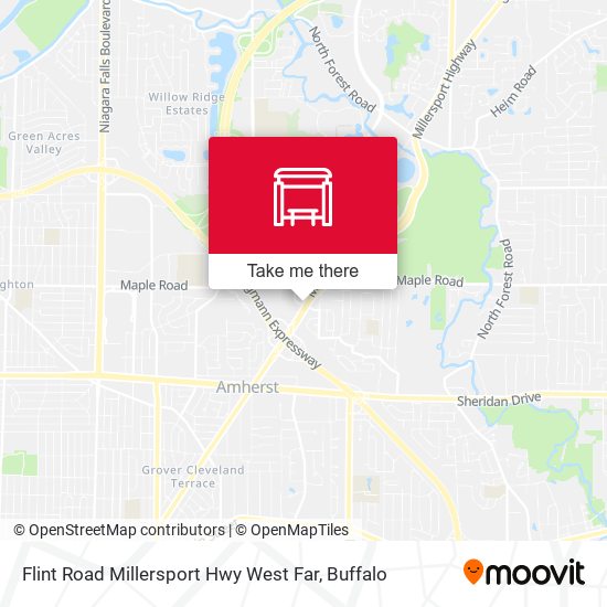 Flint Road Millersport Hwy West Far map