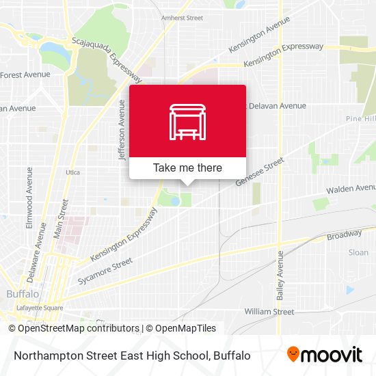 Northampton Street East High School map