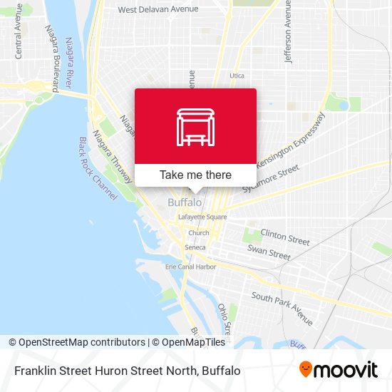 Mapa de Franklin Street Huron Street North