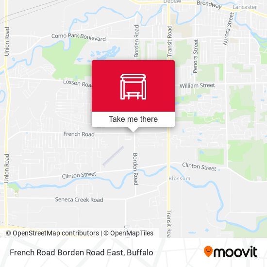 French Road Borden Road East map