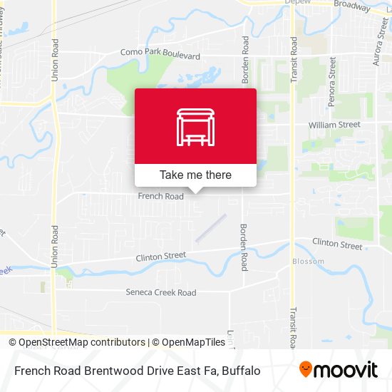 Mapa de French Road Brentwood Drive East Fa
