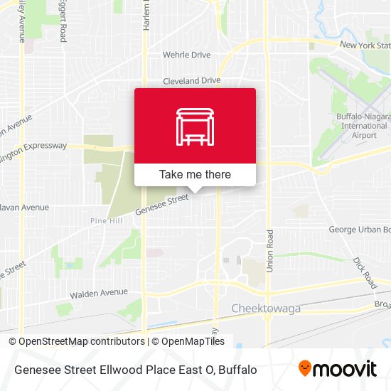 Mapa de Genesee Street Ellwood Place East O
