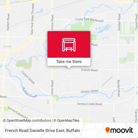 French Road Danielle Drive East map