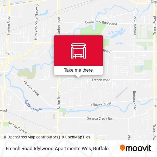 Mapa de French Road Idylwood Apartments Wes