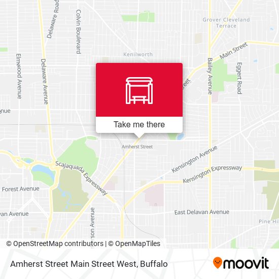 Amherst Street Main Street West map