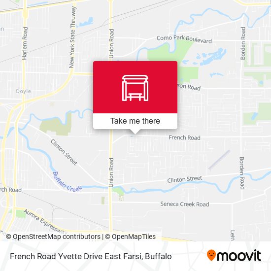 French Road Yvette Drive East Farsi map