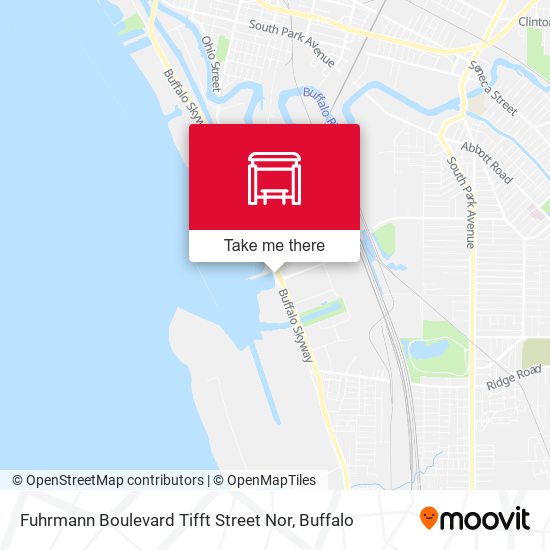 Mapa de Fuhrmann Boulevard Tifft Street Nor