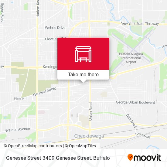 Mapa de Genesee Street 3409 Genesee Street