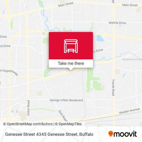 Genesee Street 4345 Genesee Street map