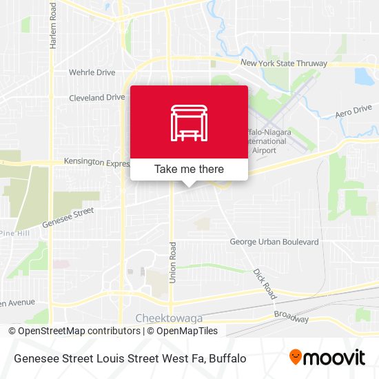 Genesee Street Louis Street West Fa map