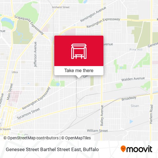 Genesee Street Barthel Street East map