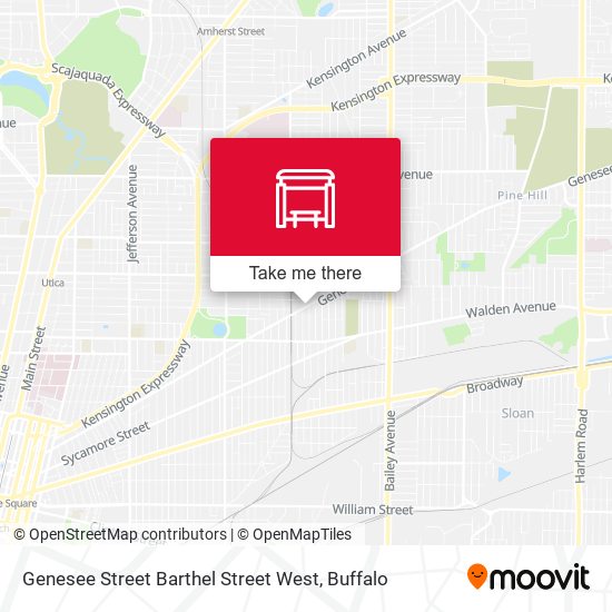 Mapa de Genesee Street Barthel Street West