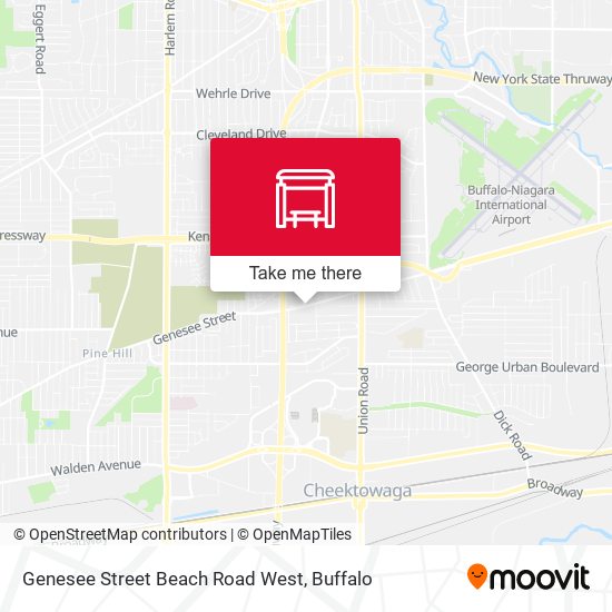 Mapa de Genesee Street Beach Road West