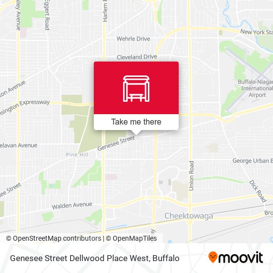 Mapa de Genesee Street Dellwood Place West