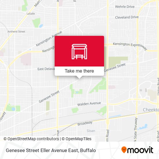 Mapa de Genesee Street Eller Avenue East
