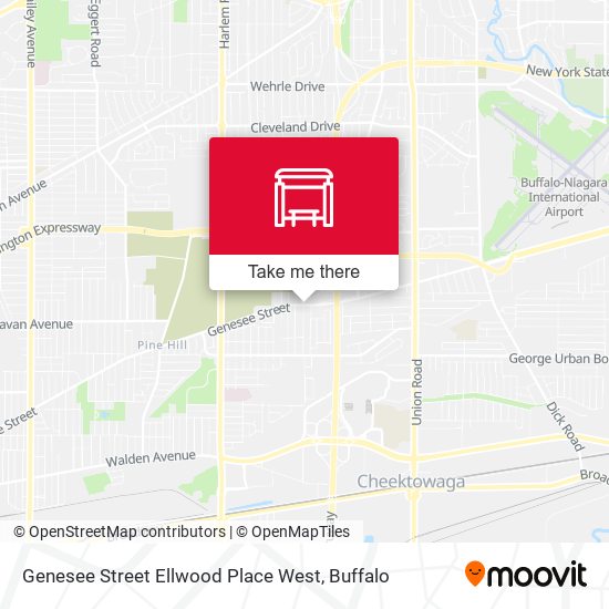 Genesee Street Ellwood Place West map