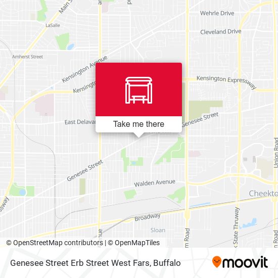 Genesee Street Erb Street West Fars map