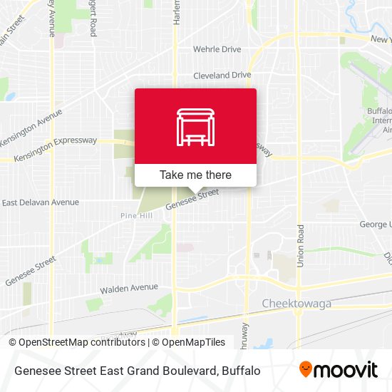 Mapa de Genesee Street East Grand Boulevard