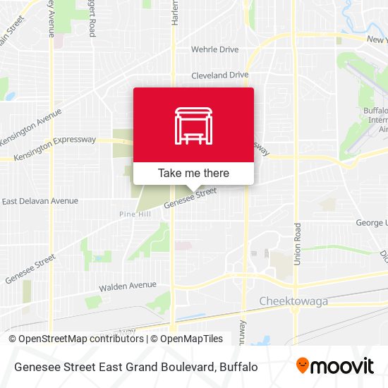 Mapa de Genesee Street East Grand Boulevard