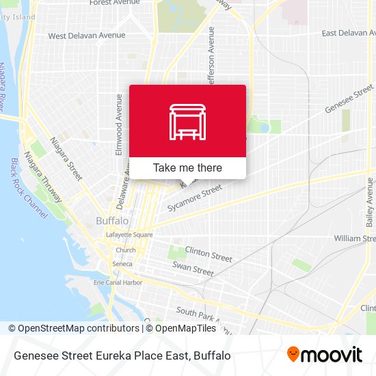 Genesee Street Eureka Place East map