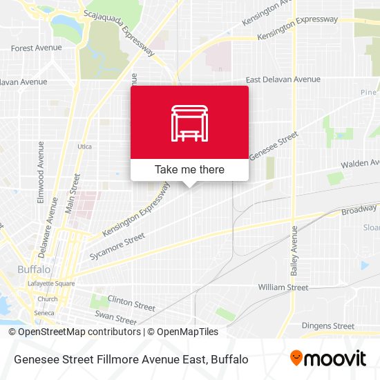 Genesee Street Fillmore Avenue East map