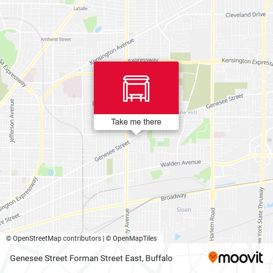 Genesee Street Forman Street East map
