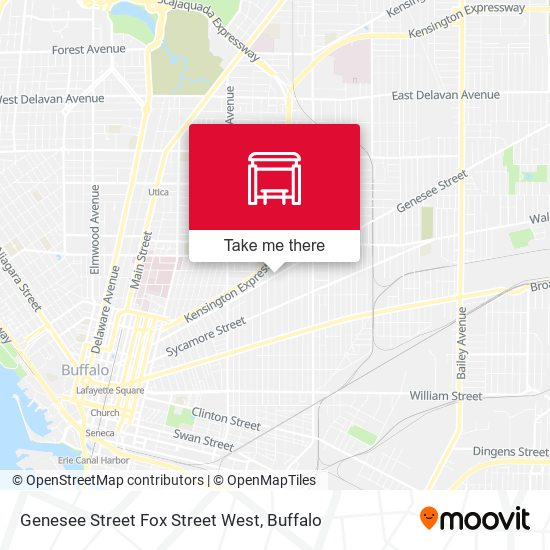 Genesee Street Fox Street West map
