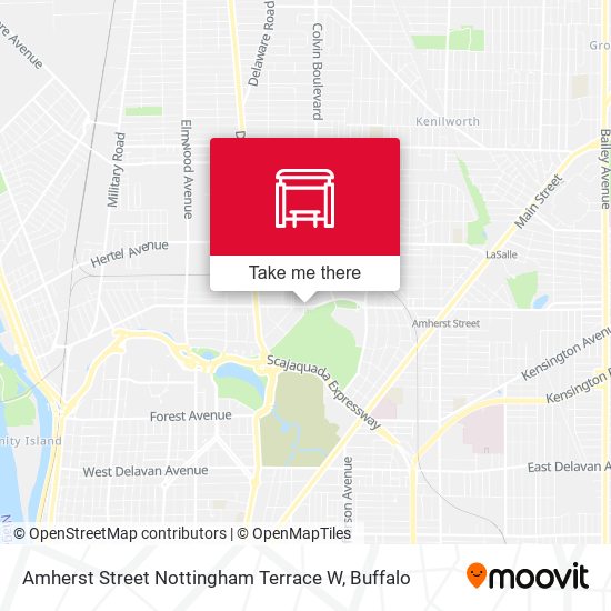 Amherst Street Nottingham Terrace W map