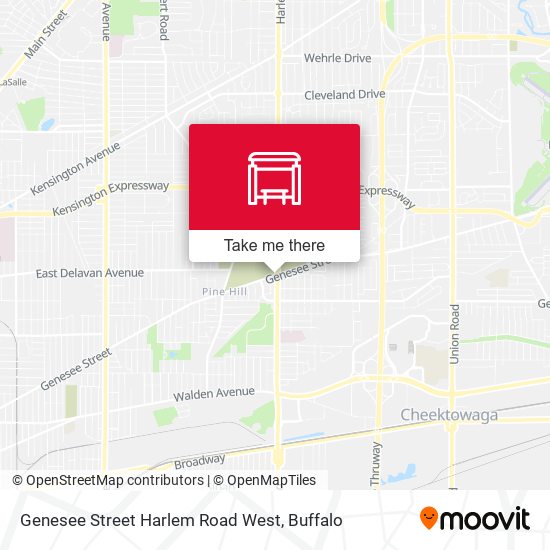 Genesee Street Harlem Road West map