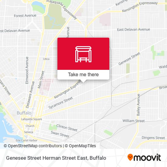 Mapa de Genesee Street Herman Street East