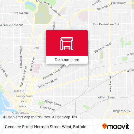 Mapa de Genesee Street Herman Street West