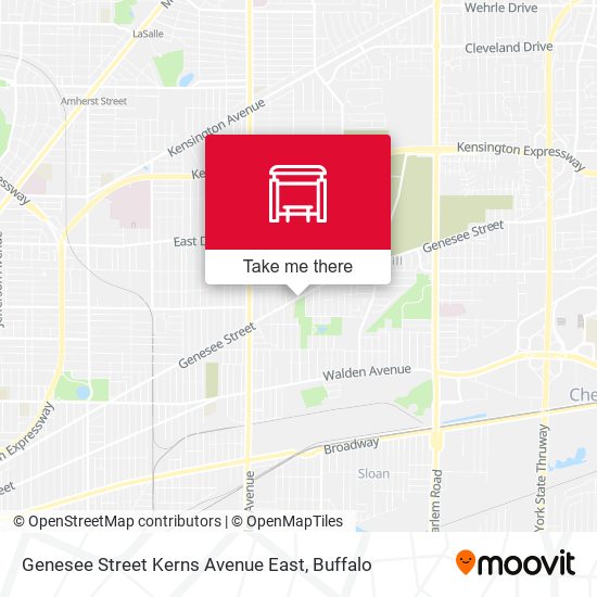 Genesee Street Kerns Avenue East map