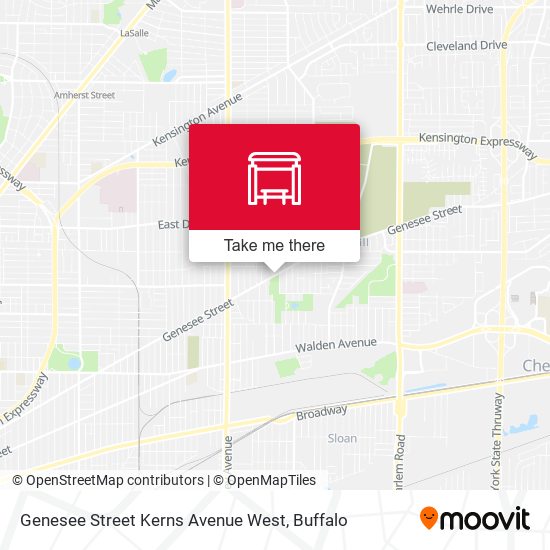 Genesee Street Kerns Avenue West map