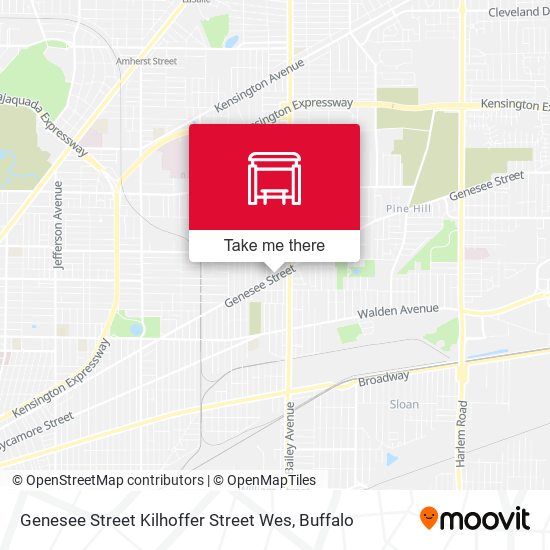 Mapa de Genesee Street Kilhoffer Street Wes