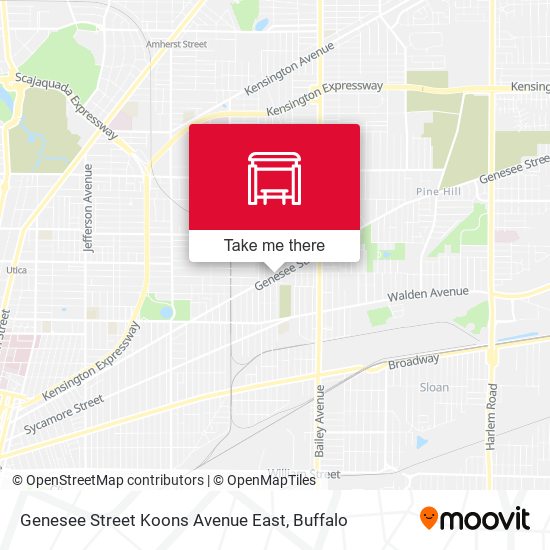 Mapa de Genesee Street Koons Avenue East