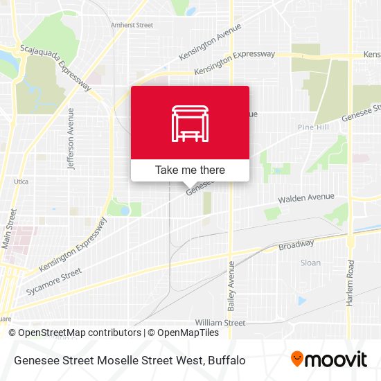 Mapa de Genesee Street Moselle Street West