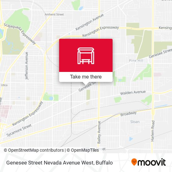 Genesee Street Nevada Avenue West map