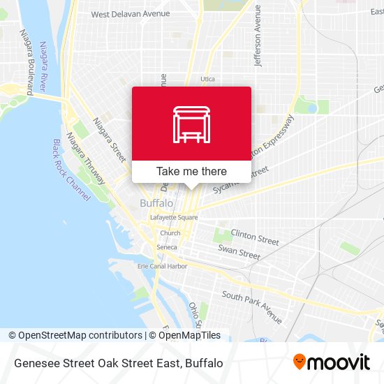 Mapa de Genesee Street Oak Street East