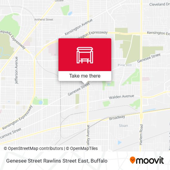 Mapa de Genesee Street Rawlins Street East