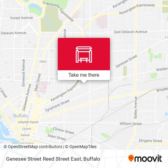 Mapa de Genesee Street Reed Street East