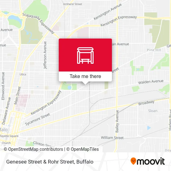 Genesee Street & Rohr Street map