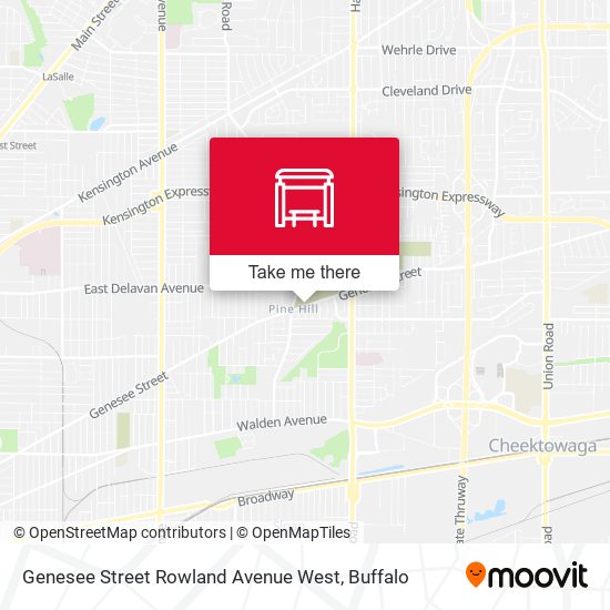 Mapa de Genesee Street Rowland Avenue West